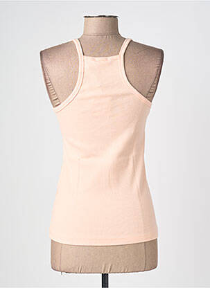 Débardeur stretch sans manche rose ME369 femme