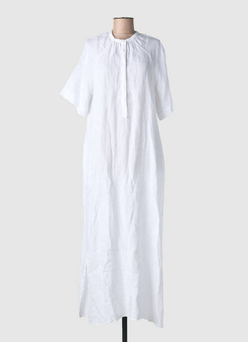 Robe longue manches courtes manches courtes blanc HARTFORD femme