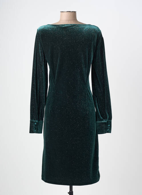 Robe mi-longue manches longues manches longues vert CREAM femme