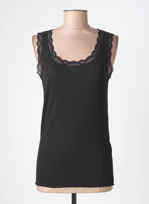 Débardeur stretch sans manche noir CREAM femme