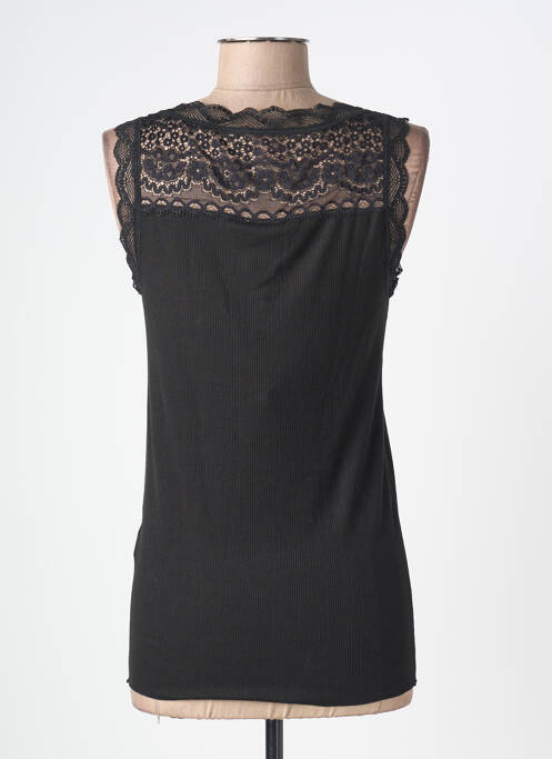 Débardeur stretch sans manche noir CREAM femme