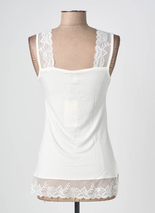 Débardeur stretch sans manche blanc CREAM femme