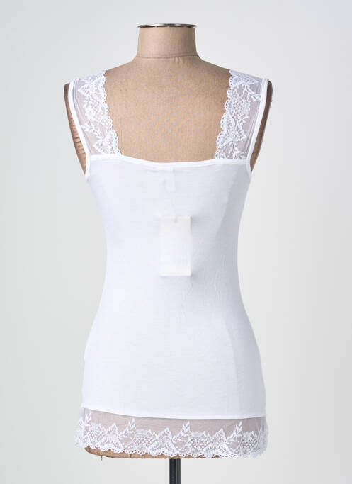 Débardeur stretch sans manche blanc CREAM femme
