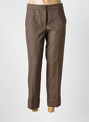 Pantalon 7/8 taille à pinces taille normale marron LEE COOPER femme