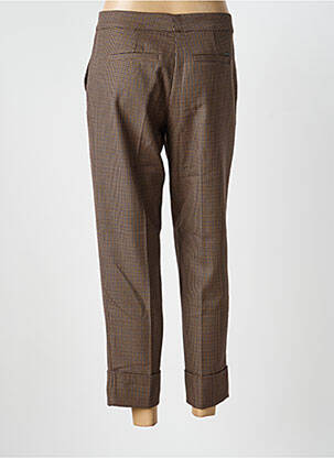 Pantalon 7/8 taille à pinces taille normale marron LEE COOPER femme