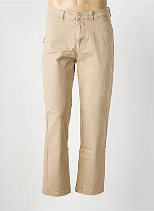 Pantalon chino tissage popeline taille normale beige OXBOW homme