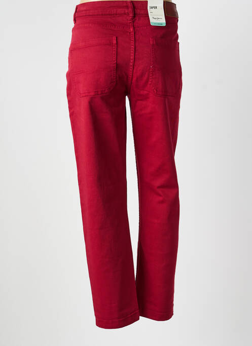 Jeans coupe slim tissage brut taille normale rouge PEPE JEANS femme
