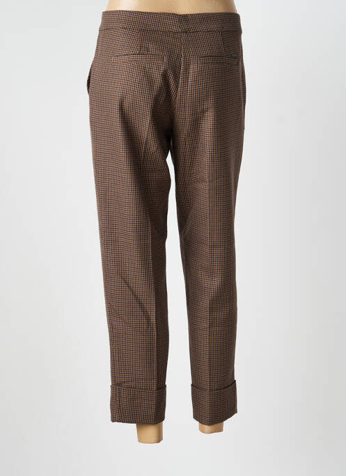 Pantalon 7/8 taille à pinces taille normale marron LEE COOPER femme