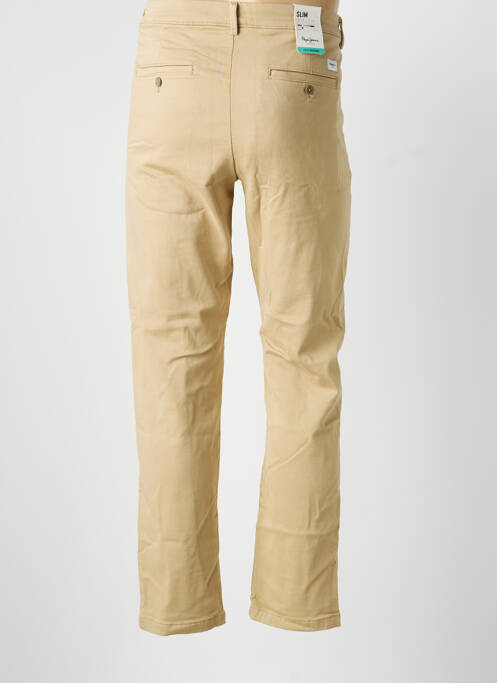 Pantalon chino stretch taille normale beige PEPE JEANS homme
