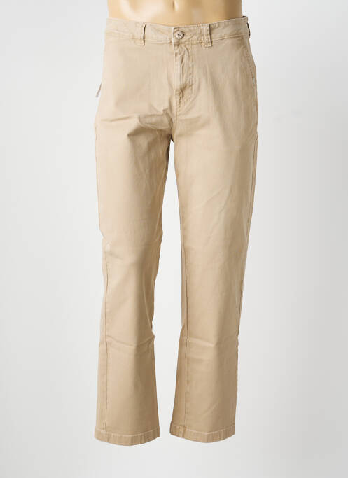 Pantalon chino tissage popeline taille normale beige OXBOW homme