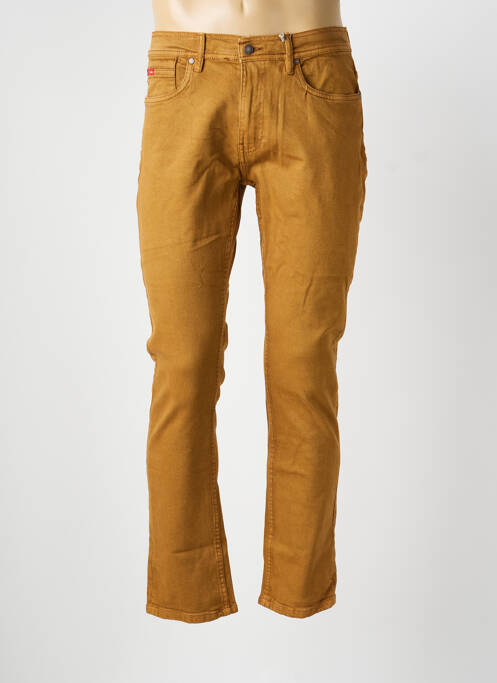 Jeans coupe slim tissage brut taille normale marron LEE COOPER homme