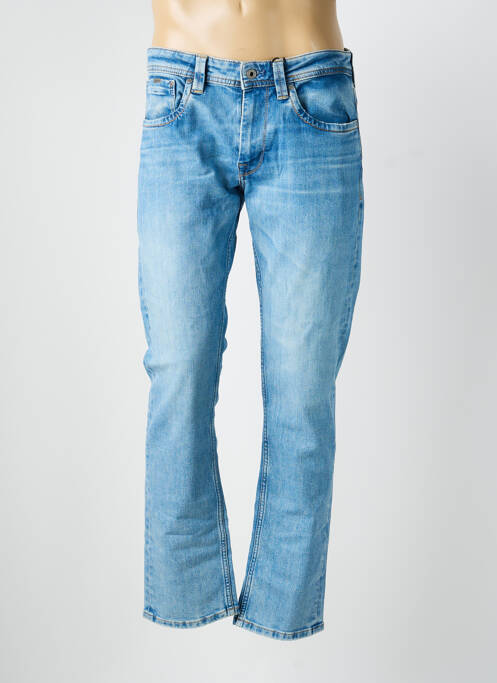 Jeans coupe slim tissage brut taille normale bleu PEPE JEANS homme
