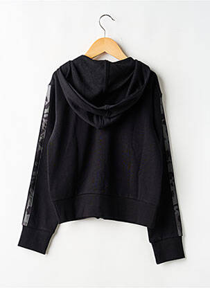 Veste casual col rond noir ADIDAS fille