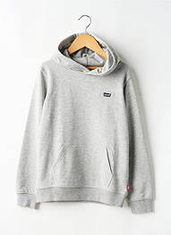 Sweat-shirt à capuche stretch manches longues gris LEVIS garcon