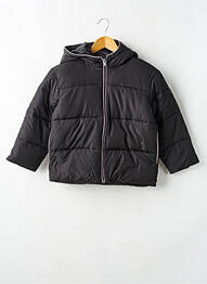 Doudoune tissage enduit a capuche noir ROXY GIRL fille