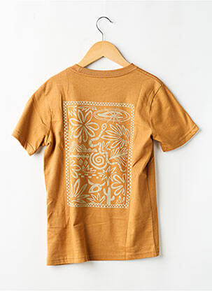 T-shirt stretch manches courtes jaune QUIKSILVER garçon