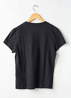 T-shirt stretch manches courtes noir ADIDAS fille
