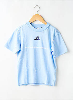 T-shirt stretch manches courtes bleu ADIDAS garcon