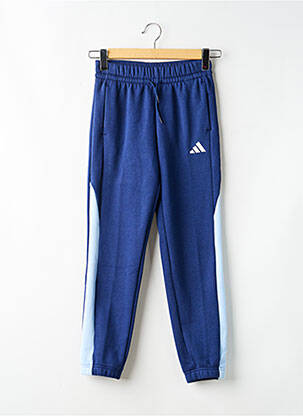 Jogging stretch taille élastique bleu ADIDAS garçon