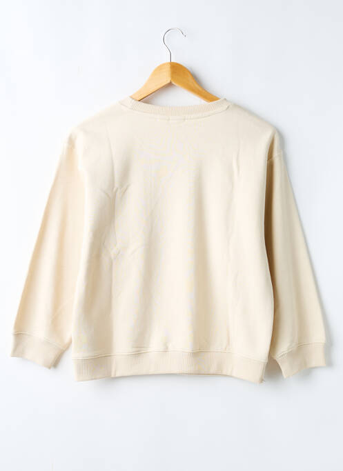 Sweat-shirt manches longues manches longues beige ROXY GIRL fille