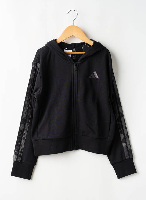 Veste casual poches noir ADIDAS fille