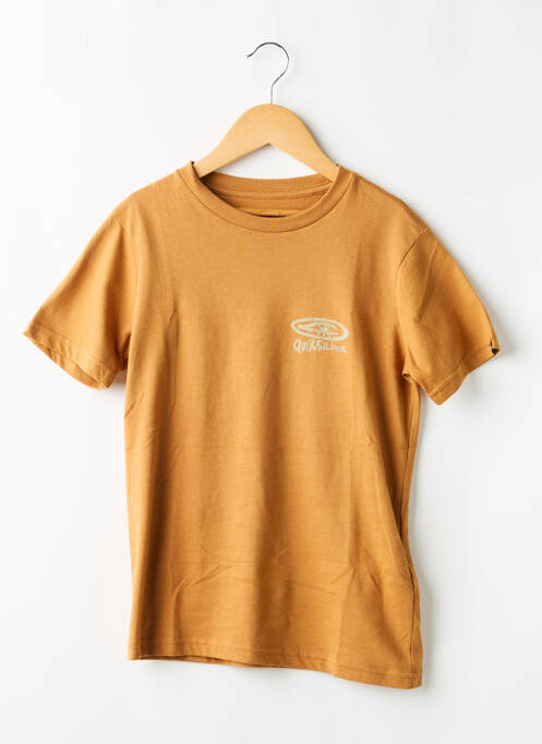 T-shirt stretch manches courtes jaune QUIKSILVER garcon