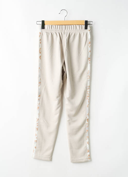 Jogging stretch taille élastique beige ADIDAS fille