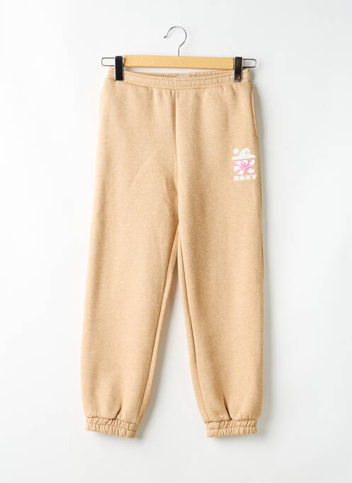 Jogging sérigraphie taille élastique beige ROXY GIRL fille