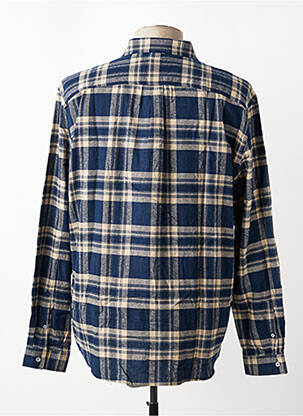 Chemise manches longues imprimé écossais bleu LEE COOPER homme