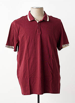 Polo stretch manches courtes rouge OXBOW homme