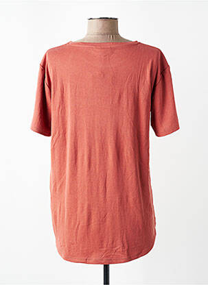 T-shirt coupe droite manches courtes orange ASTORE femme