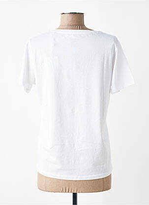 T-shirt col v manches courtes blanc PEPE JEANS femme
