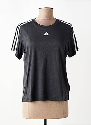 T-shirt sérigraphie manches courtes noir ADIDAS femme