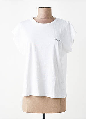 T-shirt imprimé fantaisie manches courtes blanc PEPE JEANS femme