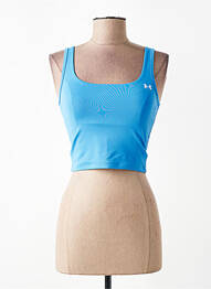 T-shirt stretch fines bretelles bleu UNDER ARMOUR femme