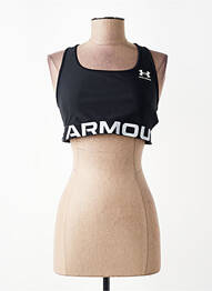 Top tissage jersey sans manche noir UNDER ARMOUR femme