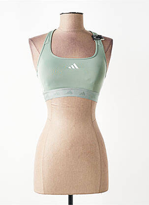 Soutien-gorge effet matière satinée haut soutien-gorge avec mousse de rembourrage amovible vert ADIDAS femme