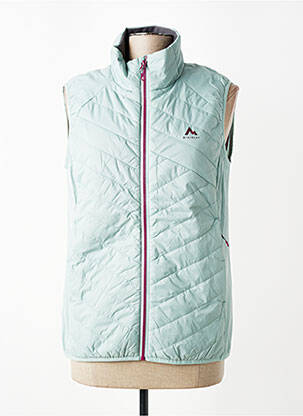 Doudoune poches sans capuche vert PRIMALOFT femme