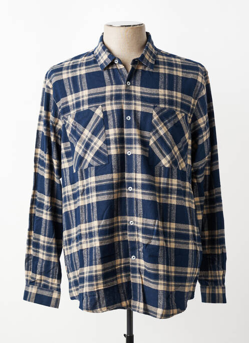 Chemise manches longues imprimé écossais bleu LEE COOPER homme