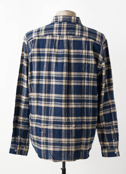 Chemise manches longues imprimé écossais bleu LEE COOPER homme