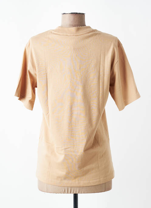 T-shirt sérigraphie manches courtes marron ADIDAS femme