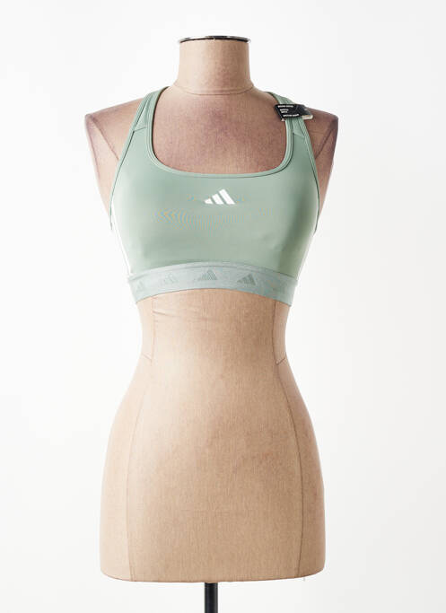 Soutien-gorge sans armature haut soutien-gorge avec mousse de rembourrage amovible vert ADIDAS femme