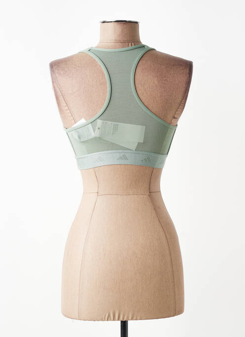Soutien-gorge sans armature haut soutien-gorge avec mousse de rembourrage amovible vert ADIDAS femme