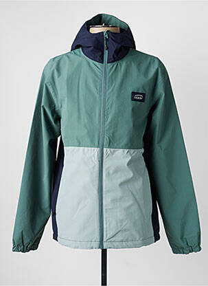 Coupe-vent manches longues a capuche vert OXBOW homme