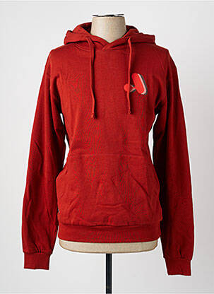 Sweat-shirt à capuche sérigraphie floquée manches longues orange ASTORE homme