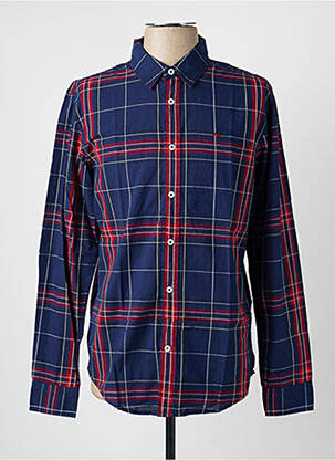 Chemise manches longues imprimé carreaux bleu PEPE JEANS homme