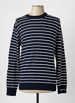 Pull col rond manches longues bleu PEPE JEANS homme