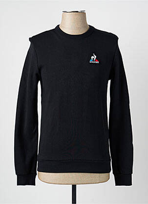 Sweat-shirt broderie manches longues noir LE COQ SPORTIF homme