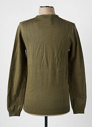 Pull col rond manches longues vert LEE COOPER homme