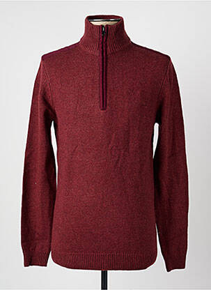 Pull maille tricot manches longues rouge LEE COOPER homme